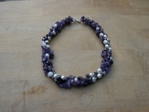 Amethyst & Pearl Necklace